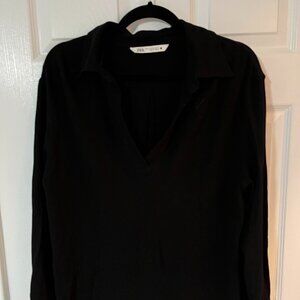 Zara black blouse